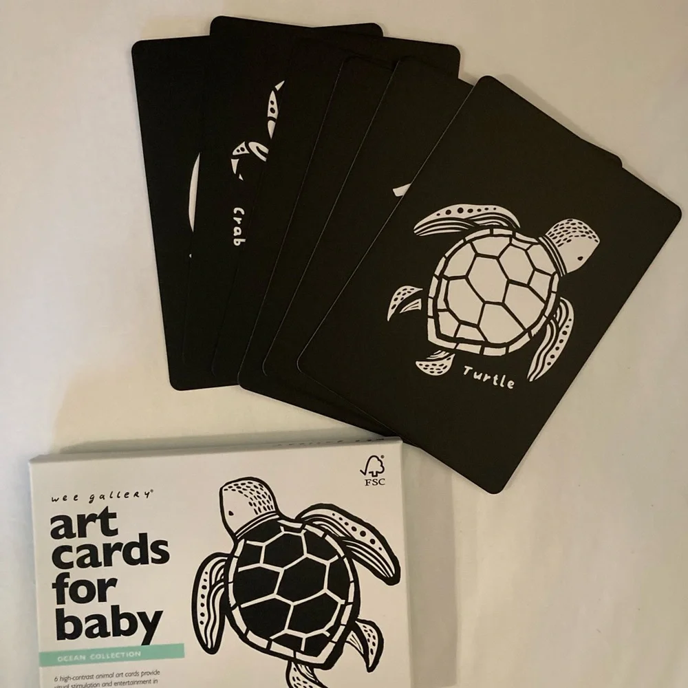 Wee Gallery Art Cards for Baby - Ocean Collection - Picture 2 of 2